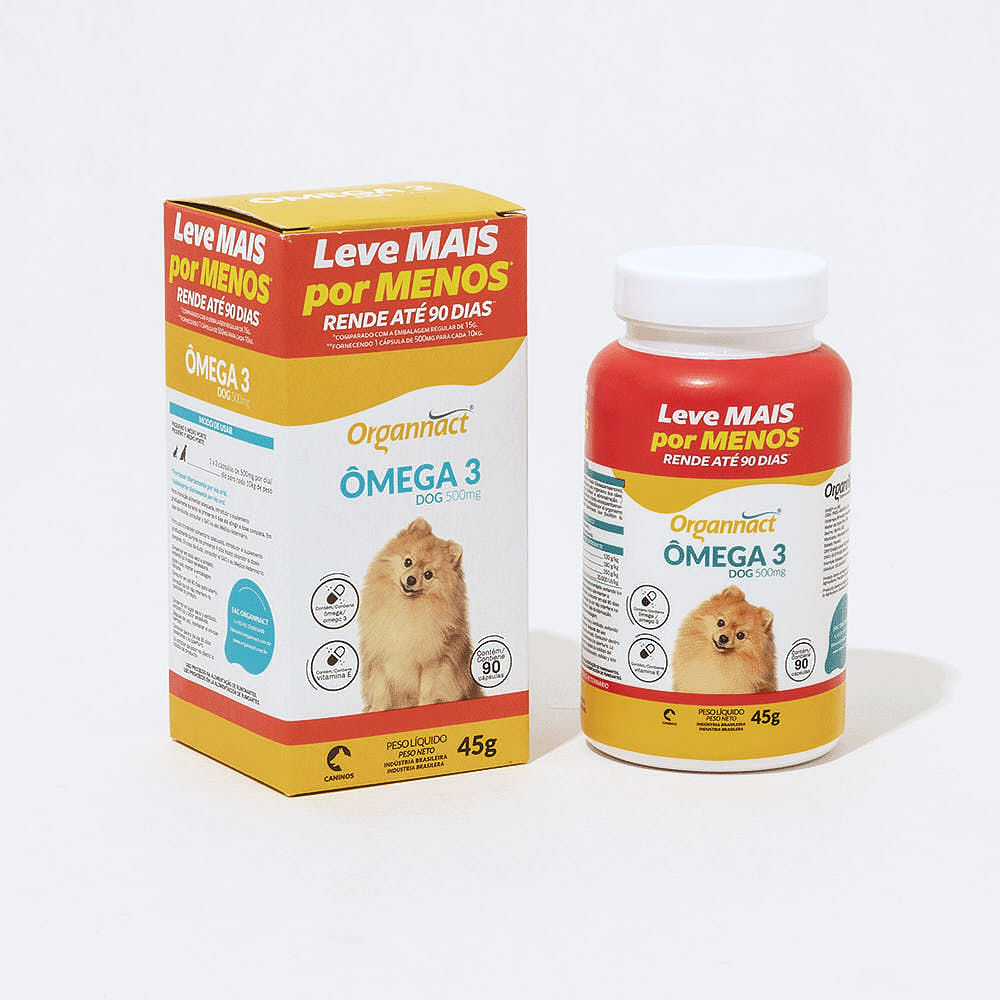 Ômega 3 Dog 500mg para Cães Organnact - Imagem 4