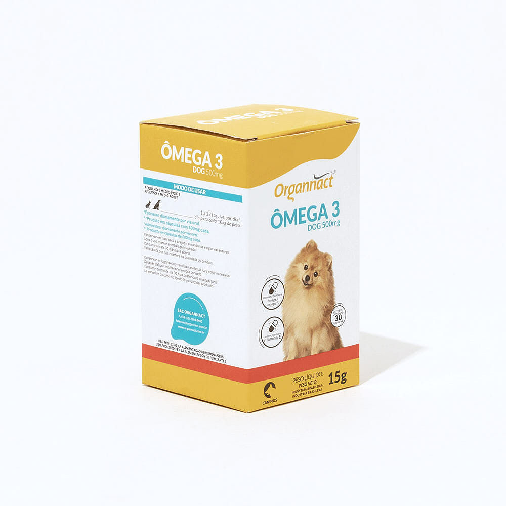 Ômega 3 Dog 500mg para Cães Organnact - Imagem 9