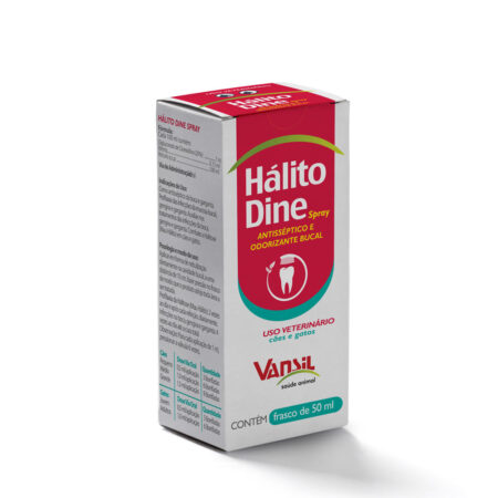 Hálito Dine Spray Vansil para Cães e Gatos