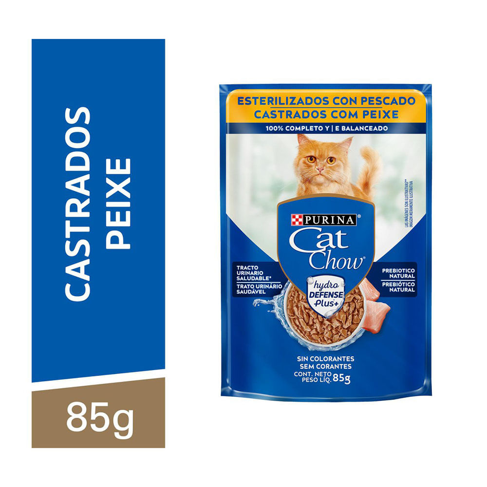 Ração Úmida Cat Chow Castrados Peixe - Imagem 2