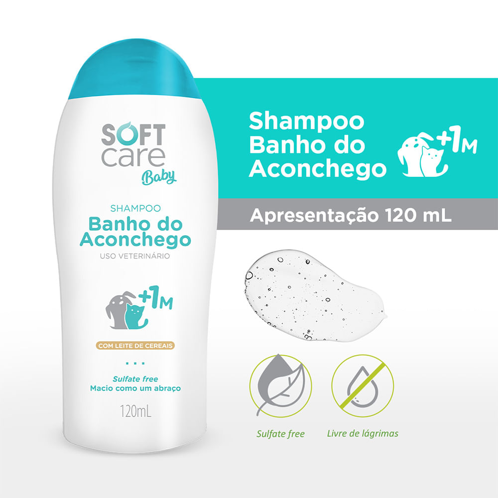Shampoo 1 Mês+ Banho do Aconchego Soft Care Baby - Imagem 2