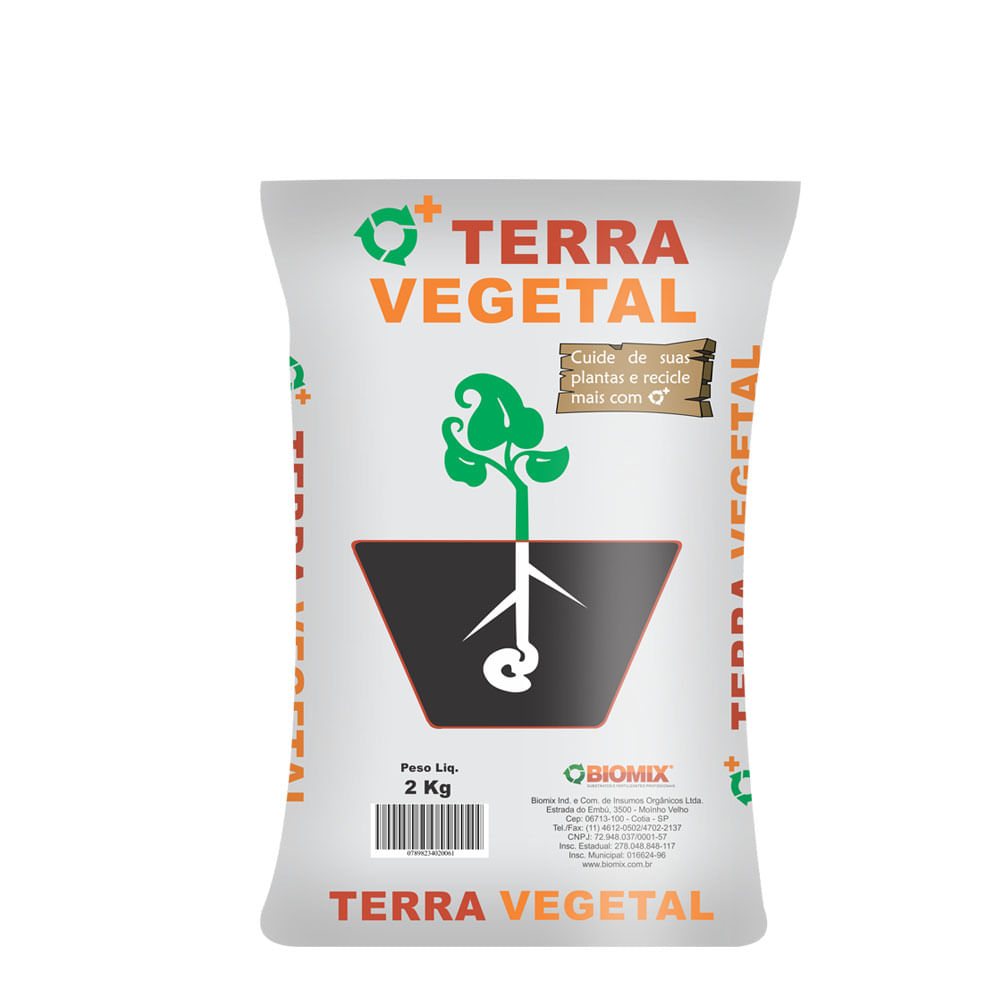 Terra Vegetal para Jardinagem Biomix