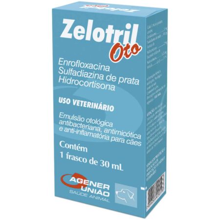 Zelotril Oto Emulsão Otológica para Cães